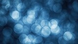 Abstract Blue Bokeh Background with Frosted Glass Texture