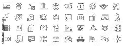 Employee Benefits line icon set. Company, win-win, scheme, loyalty, star, winner, award, employee, bonuses, paid leave, maternity leave, pension line icon set. UI thin line icon pack.