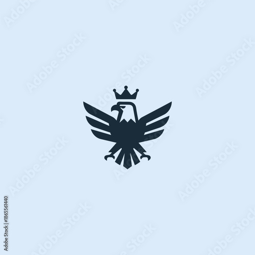 Royal eagle logo symbolizing freedom, vision, and noble power.