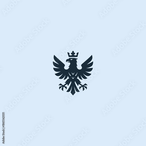 Royal eagle logo symbolizing freedom, vision, and noble power.