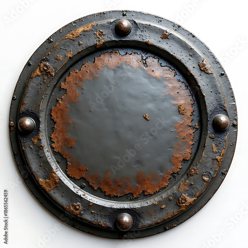 Rusted Round Metal Plate