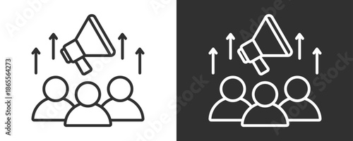 Marketing Icon Set Vector Collection Isolated In Black And White