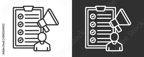 Content Creator Icon Set Vector Collection Isolated In Black And White