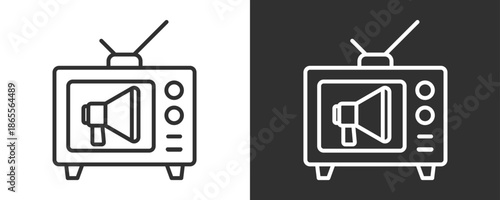 Marketing Icon Set Vector Collection Isolated In Black And White
