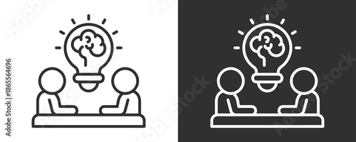 Idea Icon Set Vector Collection Isolated In Black And White