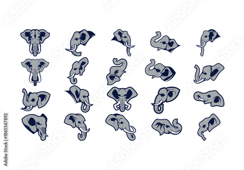 Elephant Mascot Logo