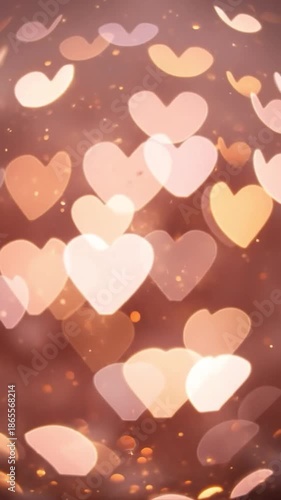 Romantic Heart Background for Love-Themed Designs and Decorations