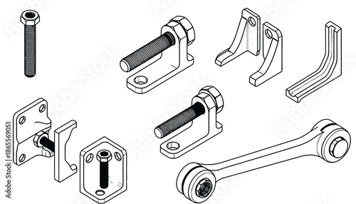 Industrial mechanical parts and hardware components