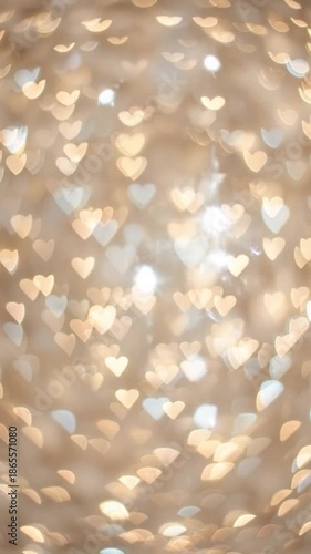 Romantic Heart-Shaped Bokeh Background for Special Occasions and Celebrations