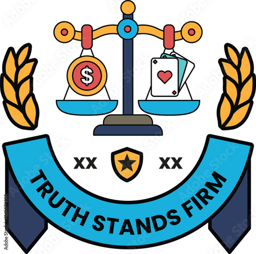 A logo for Truth stands firm