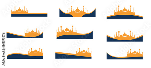set of ramadan borders ramadan border banners arabic 