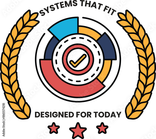 A logo for systems that fit designed for today