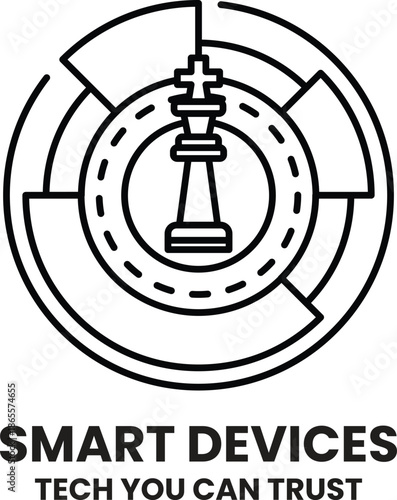 A black and white image of a chess board with a king on it