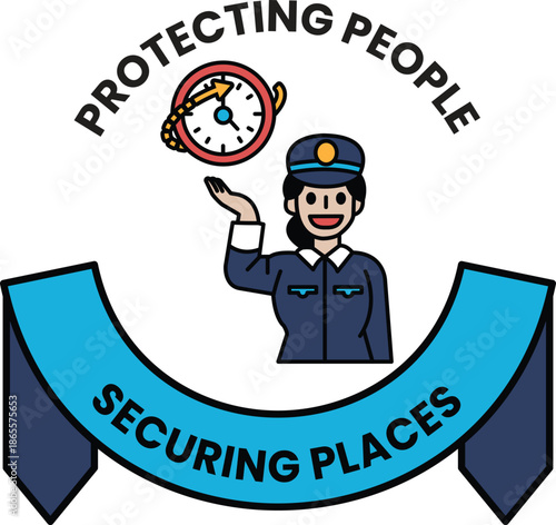 A woman is holding a clock and smiling