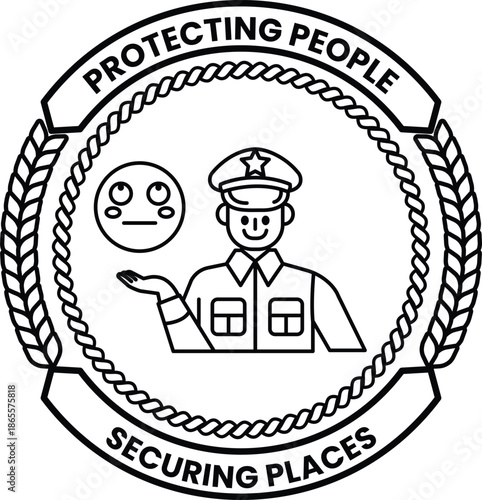 A man is holding a face with an eye and mouth open