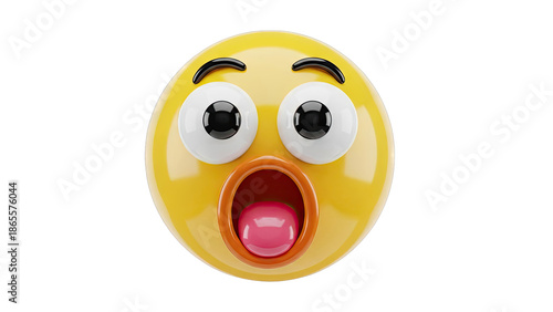 Surprised Emoji Face with Wide Open Mouth