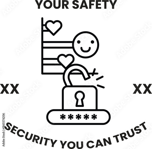 A man is trying to open a lock with a key