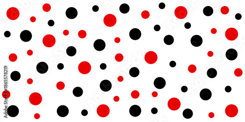 Photos Random dots texture black and red
