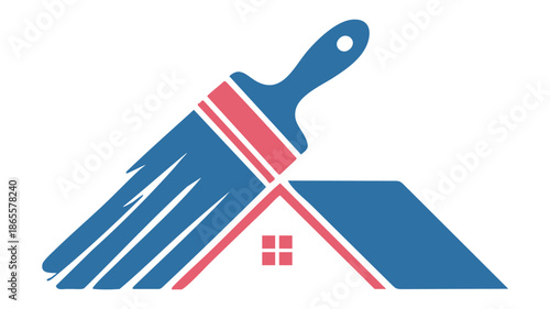 House painting icon with brush