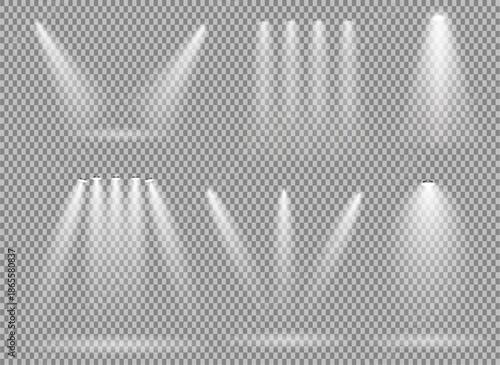 stage lights effect beam light spot light shining rays version 2