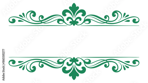 Ornate floral border design