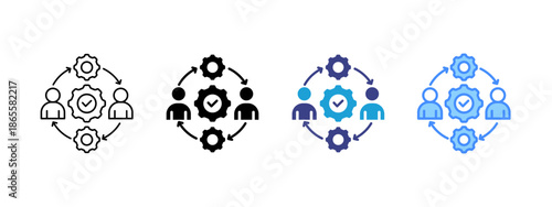 Execution   icon set multiple style collection