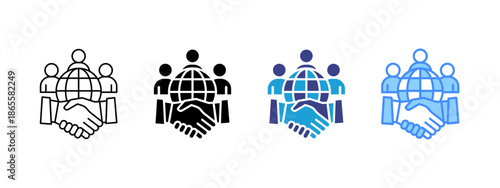 Outreach  icon set multiple style collection