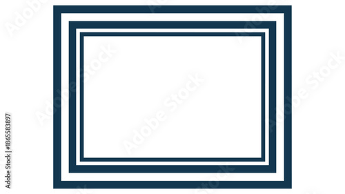 Minimalist double border frame