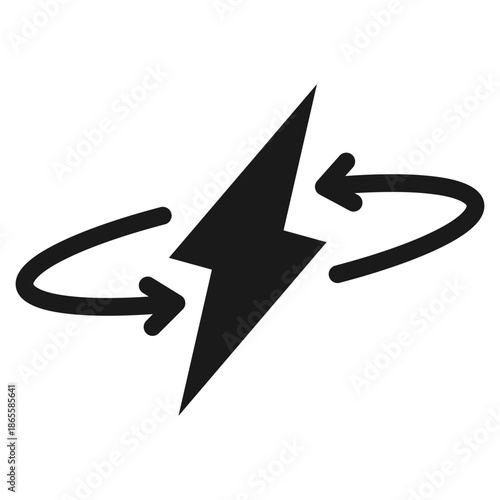 energy glyph icon