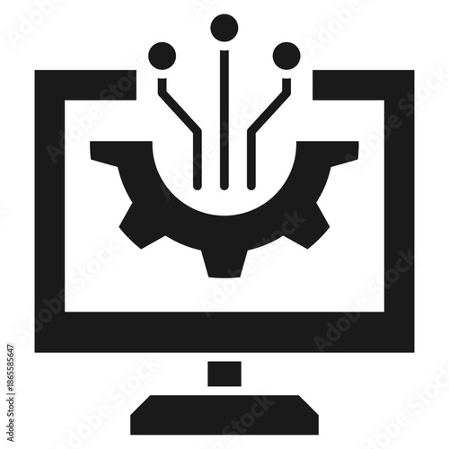 technology glyph icon