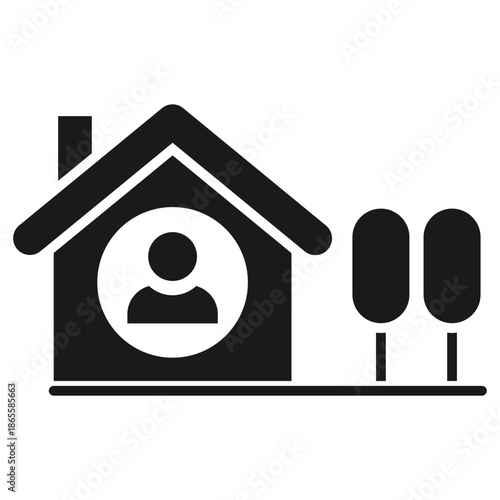 housing glyph icon