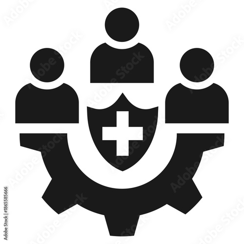 social service glyph icon