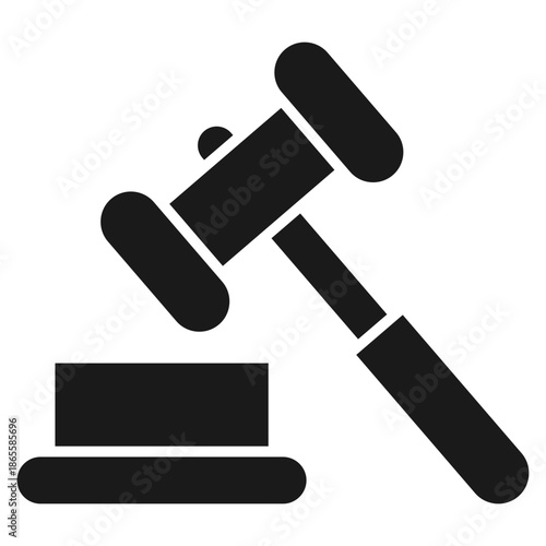 justice glyph icon
