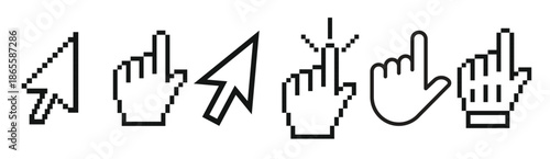 mouse over icon vector