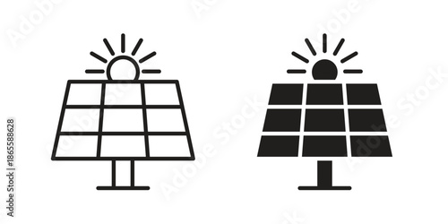 Solar panel icon