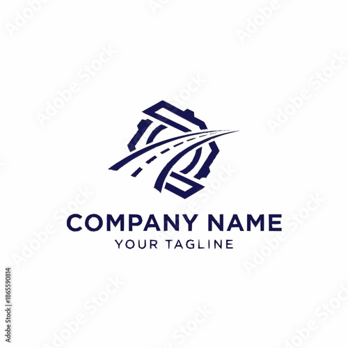 Modern Abstract Logo Design for Transportation and Industry.