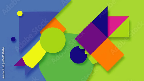 Colorful Geometric Shapes and Forms.