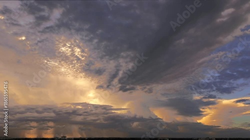 Timelapses. Beautiful 4K timelapse of a dramatic sunset with glowing orange and red clouds, perfect for cinematic projects and nature footage.