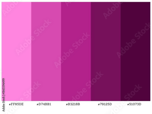 Smart gradient palette suitable for interior spaces fashion and web design