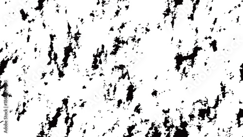 黒いインク画面一面にが飛び散ったグランジ背景。墨汁のしぶきの汚れを表現したベクターのテクスチャ素材。。ビンテージな汚れのテクスチャ