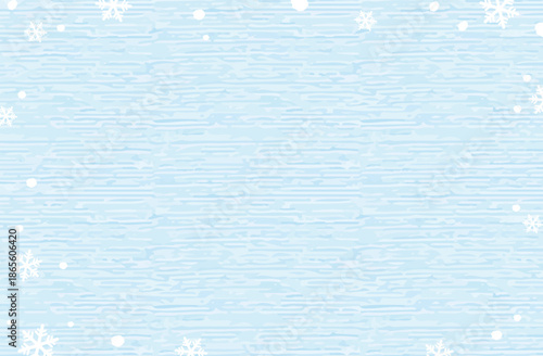 雪と結晶が舞う冬の背景素材