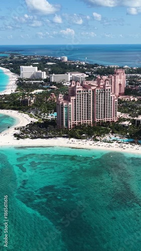 Wallpaper Mural Paradise Island Skyline In Nassau New Providence Bahamas. Breathtaking Aerial View Of A Lush Tropical Coastline Scenery. Holiday Landscape Idyllic Beauty. Holiday Coast. Nassau New Providence. Torontodigital.ca