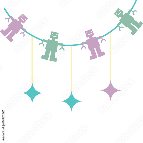 Hand Drawn Kid Toys Illustration