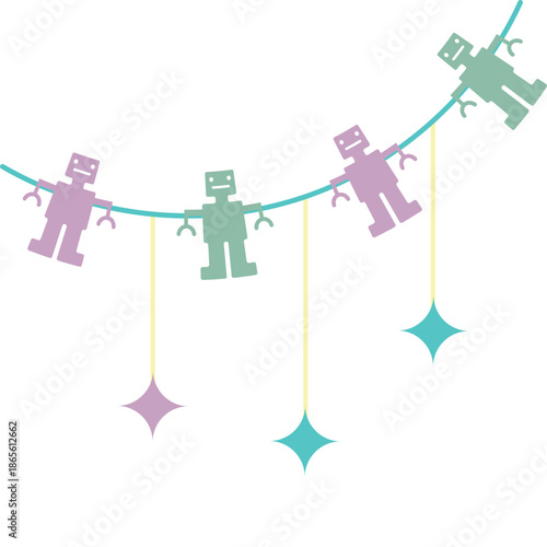 Hand Drawn Kid Toys Illustration