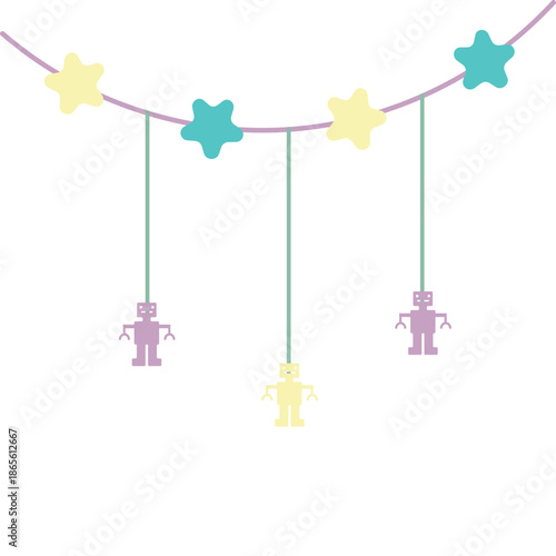 Hand Drawn Kid Toys Illustration