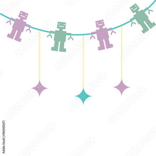 Hand Drawn Kid Toys Illustration