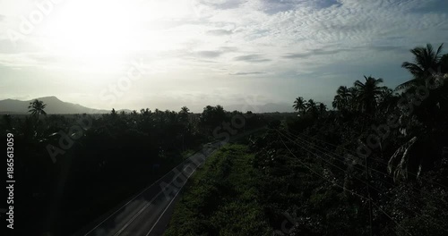 The road between the Rambungan Ferry and Sempadi is peaceful, scenic coastal secondary forests ,Mount Serapi,palm oil estates,Sempadi Beaches and Prawn Farm.