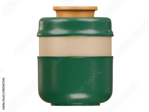 ceramic jar icon 3d illustration render