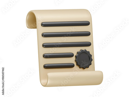 final poem icon 3d illustration render