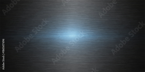 A shiny silver brushed metal plate texture features a dark grey stainless steel surface pattern, creating a metallic aluminum material backdrop for a modern industrial wallpaper design